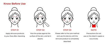 Masajeador Facial de microcorriente EMS Profesional