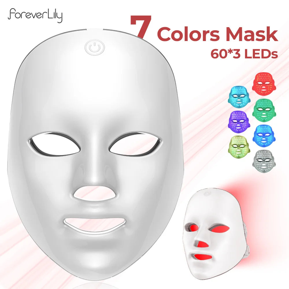 Mascarilla Facial LED de fotones Profesional para el cuidado de la piel